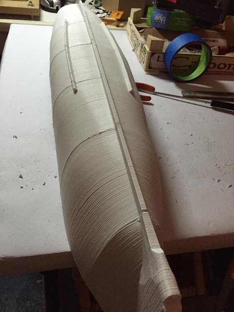 coque calypso brute.jpg (97.15 Kio) Consulté 8012 fois voila la coque brute avec les joints formant des saillies